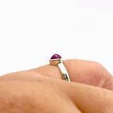 Ruby Heart Cabochon Petite Ring Size 9.5 PRGJ700