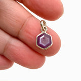 Ruby Hexagon Faceted Pendant PPGJ945