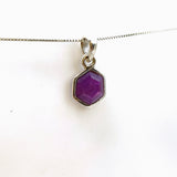 Ruby Hexagon Faceted Pendant PPGJ945