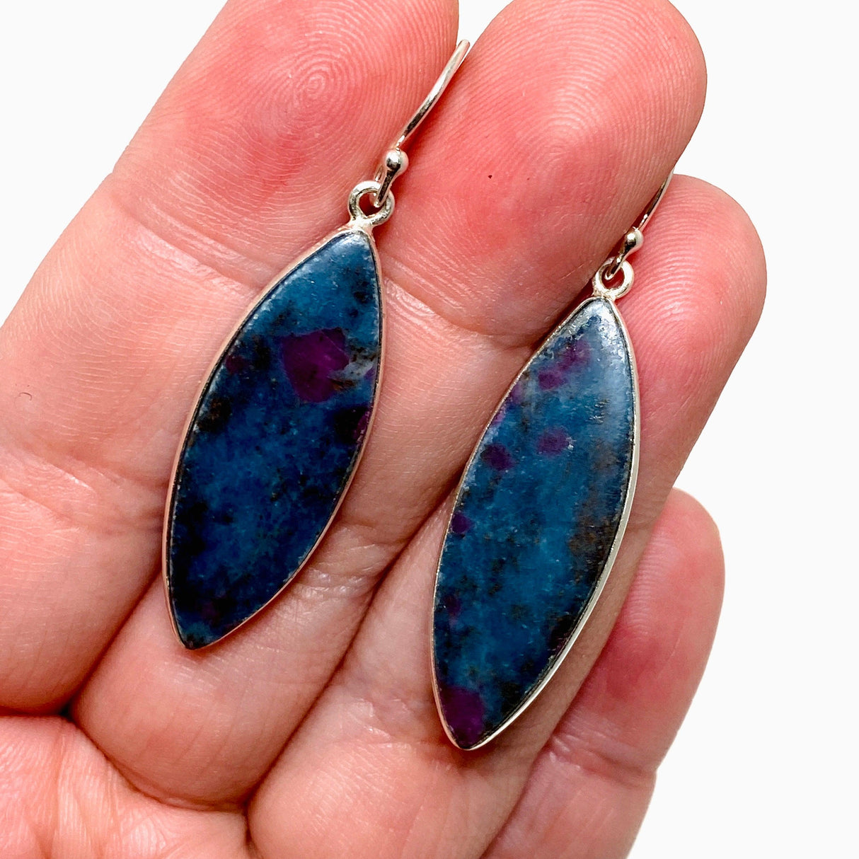 Ruby in Kyanite Teardrop Earrings KEGJ1504 - Nature's Magick