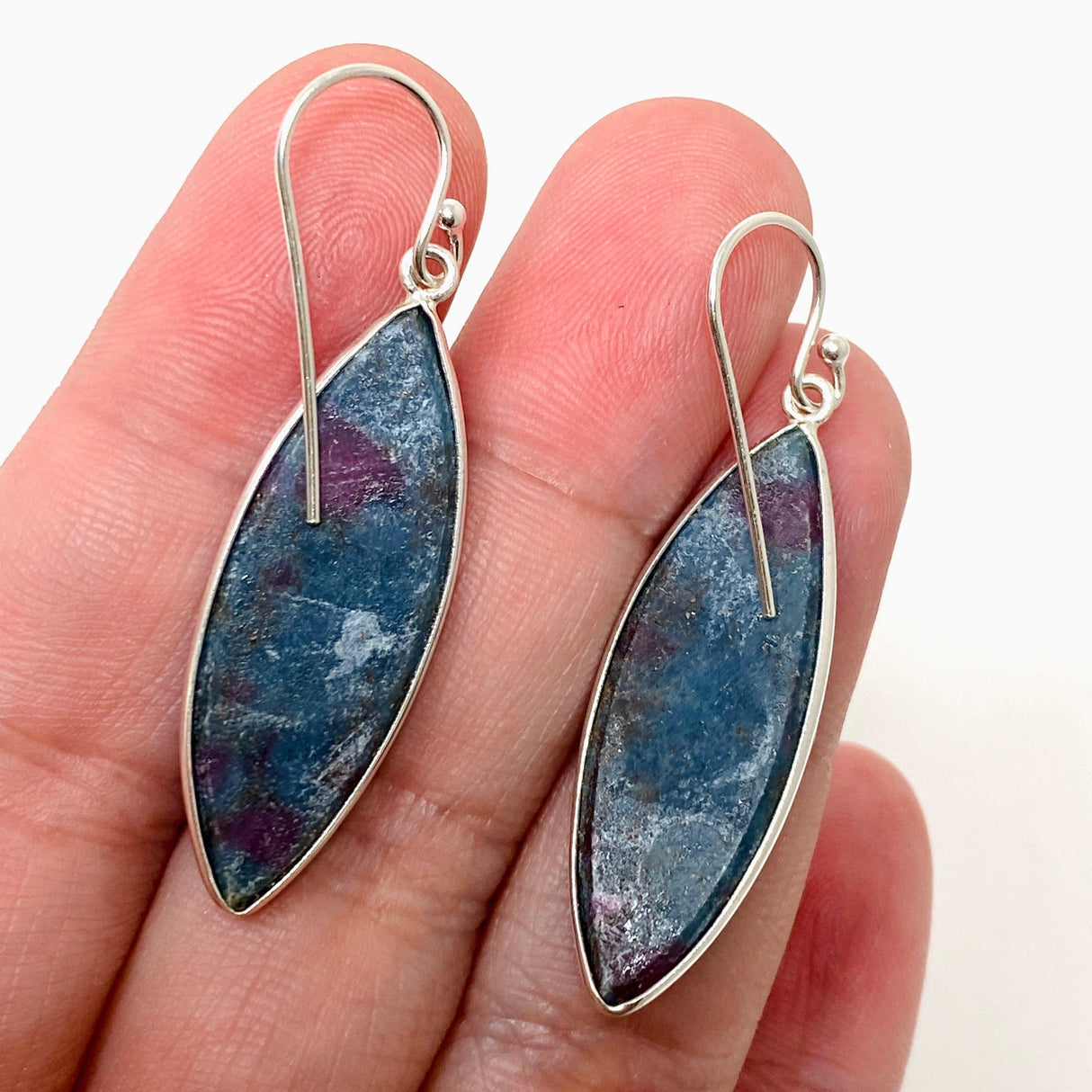 Ruby in Kyanite Teardrop Earrings KEGJ1504 - Nature's Magick