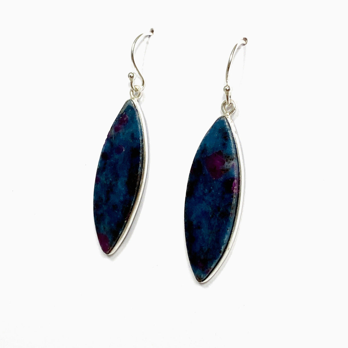 Ruby in Kyanite Teardrop Earrings KEGJ1504 - Nature's Magick