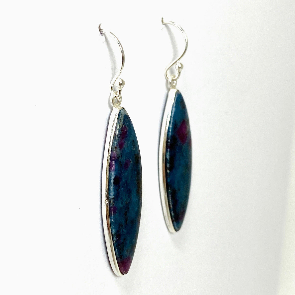 Ruby in Kyanite Teardrop Earrings KEGJ1504 - Nature's Magick