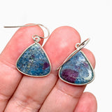 Ruby in Kyanite Triangle Earrings KEGJ1503 - Nature's Magick