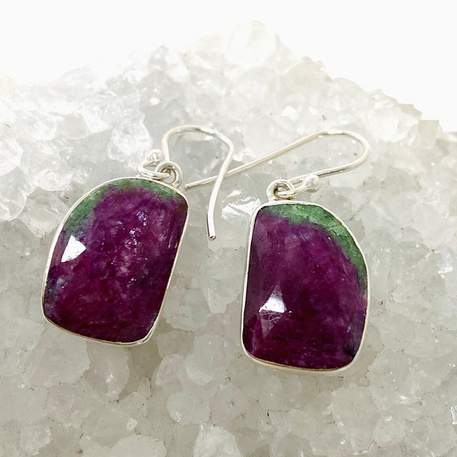 Ruby in Zoisite Freeform Earrings KEGJ1508 - Nature's Magick