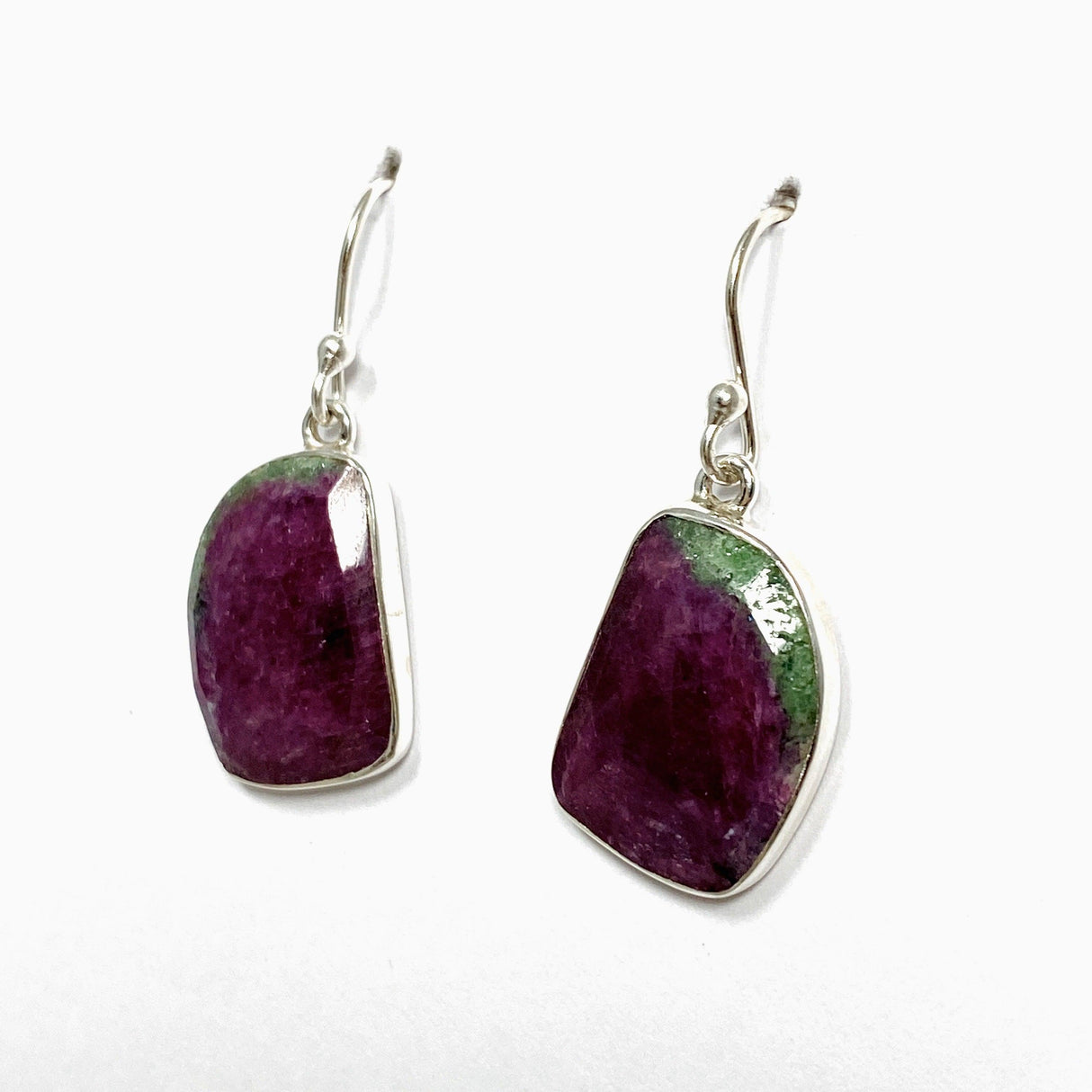 Ruby in Zoisite Freeform Earrings KEGJ1508 - Nature's Magick