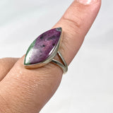 Ruby in Zoisite marquise ring s.9 KRGJ2444 - Nature's Magick