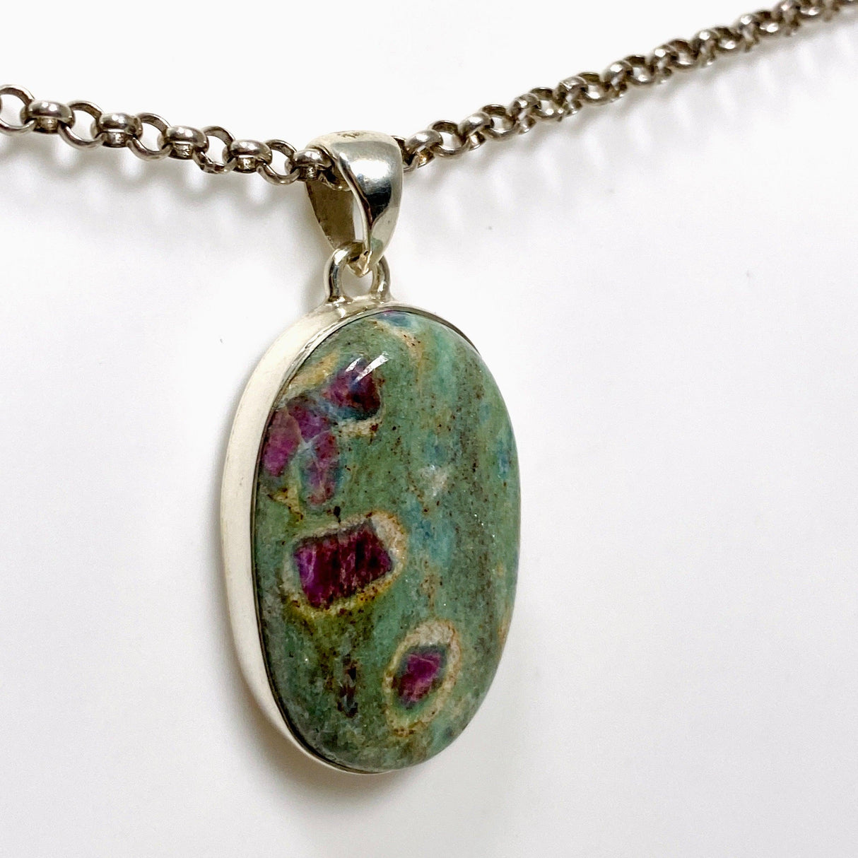 Ruby in Zoisite Oval Pendant KPGJ4500 - Nature's Magick