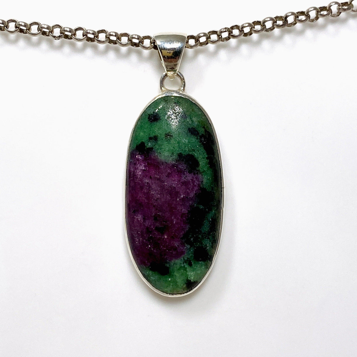 Ruby in Zoisite Oval Pendant KPGJ4501 - Nature's Magick