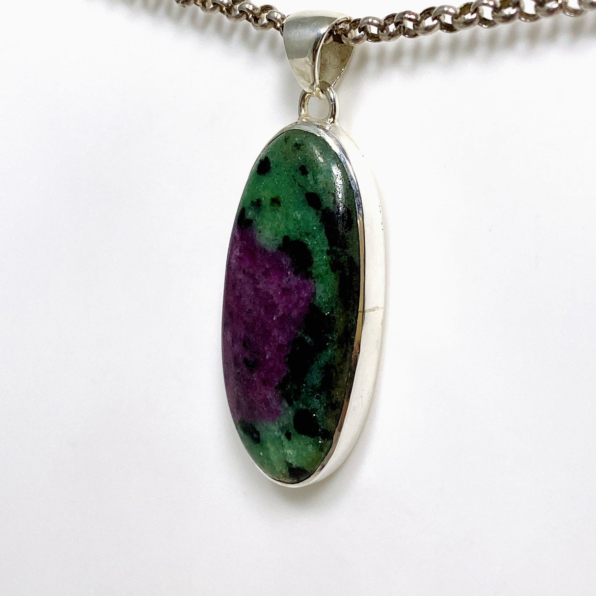 Ruby in Zoisite Oval Pendant KPGJ4501 - Nature's Magick