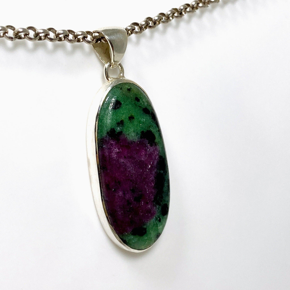 Ruby in Zoisite Oval Pendant KPGJ4501 - Nature's Magick