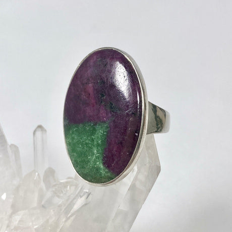 Ruby in Zoisite oval ring s.9 KRGJ2442 - Nature's Magick