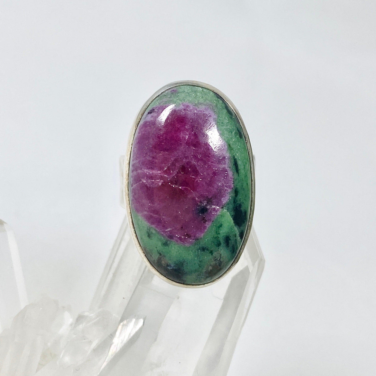 Ruby in Zoisite Oval Ring Size 7 KRGJ2441 - Nature's Magick