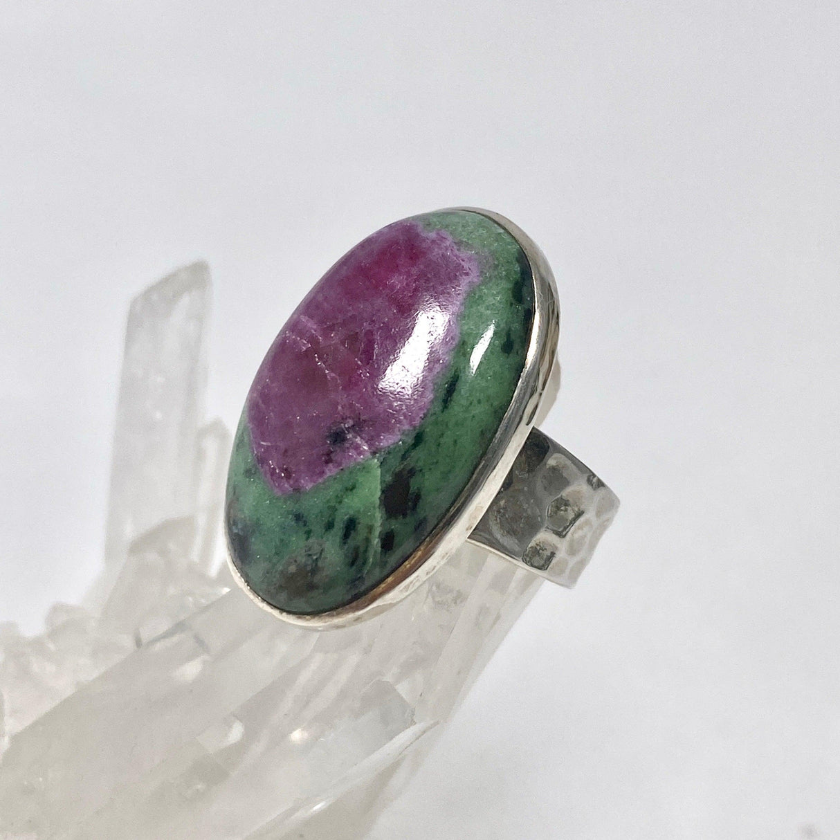 Ruby in Zoisite Oval Ring Size 7 KRGJ2441 - Nature's Magick