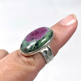 Ruby in Zoisite Oval Ring Size 7 KRGJ2441 - Nature's Magick