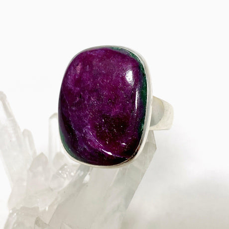 Ruby in Zoisite Rectangle Ring Size 11 KRGJ3249 - Nature's Magick