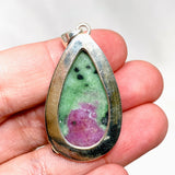 Ruby in Zoisite Teardrop Pendant in a Decorative Setting KPGJ4494 - Nature's Magick