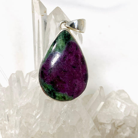 Ruby in Zoisite Teardrop Pendant KPGJ4493 - Nature's Magick