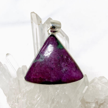 Ruby in Zoisite Triangle Pendant KPGJ4505 - Nature's Magick