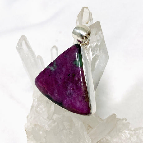 Ruby in Zoisite Triangle Pendant KPGJ4505 - Nature's Magick