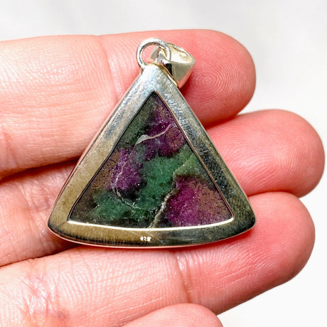 Ruby in Zoisite Triangle Pendant KPGJ4505 - Nature's Magick