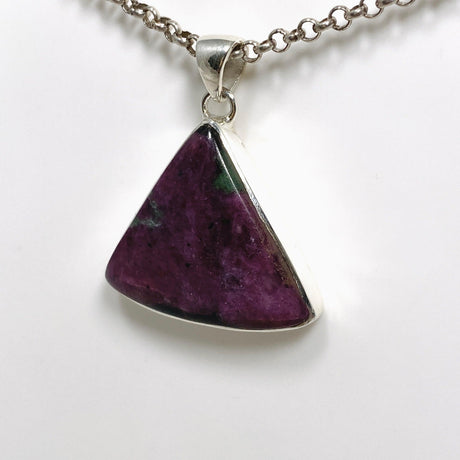 Ruby in Zoisite Triangle Pendant KPGJ4505 - Nature's Magick