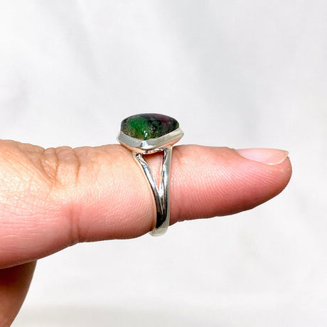 Ruby in Zoisite Triangle Split Band Ring Size 6 KRGJ3254 - Nature's Magick