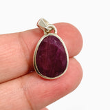 Ruby (India) Freeform Faceted Pendant PPGJ1211