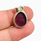 Ruby (India) Freeform Faceted Pendant PPGJ1211