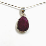 Ruby (India) Freeform Faceted Pendant PPGJ1211