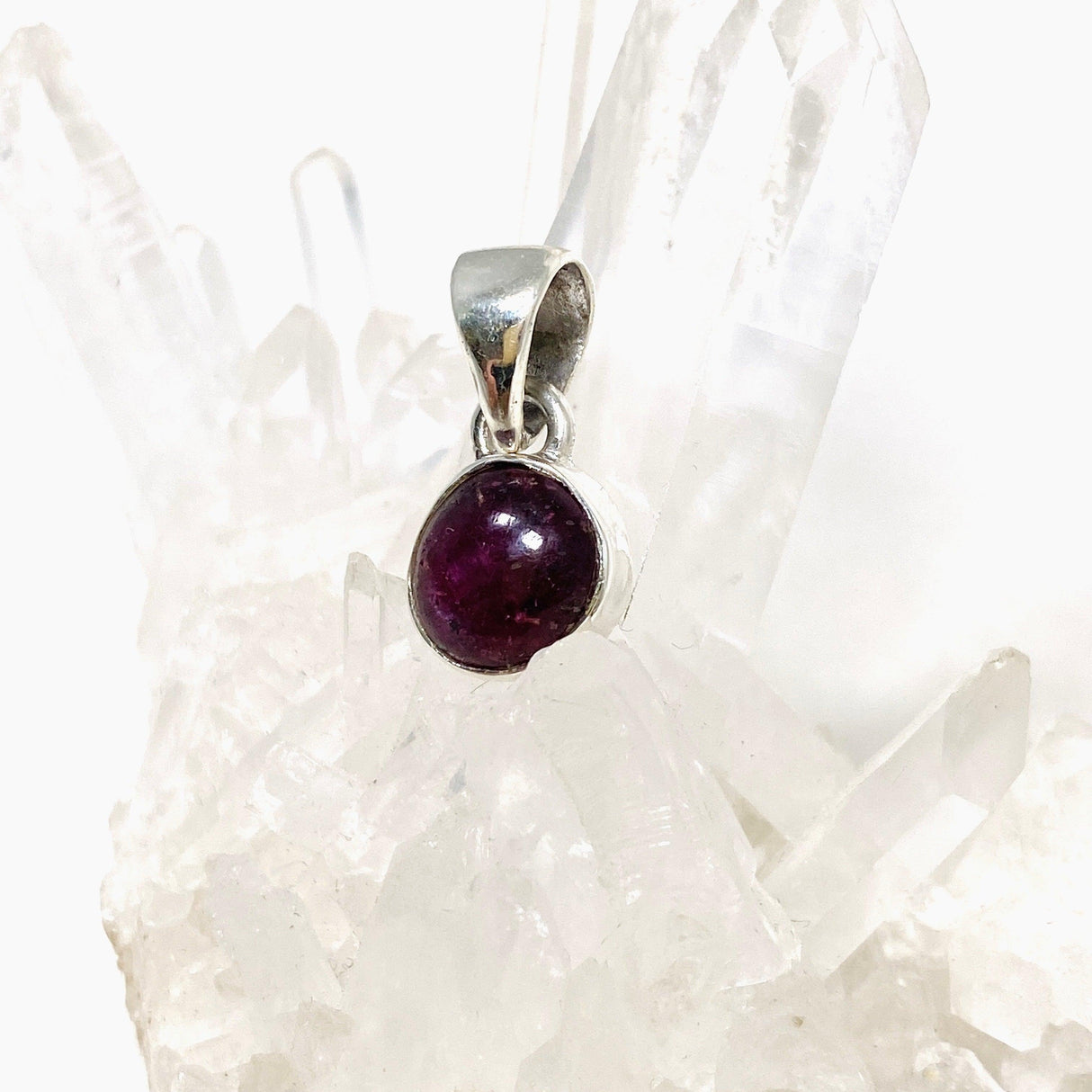 Ruby Petite Round Pendant KPGJ4344 - Nature's Magick