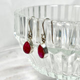 Ruby petite teardrop faceted earrings R2363-RBD - Nature's Magick