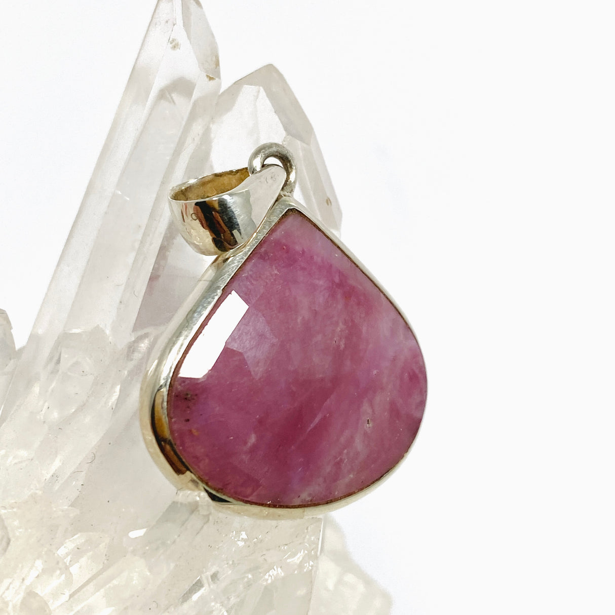 Ruby Teardrop Faceted Pendant PPGJ1212