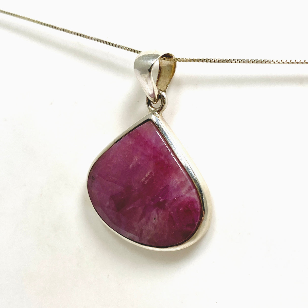 Ruby Teardrop Faceted Pendant PPGJ1212