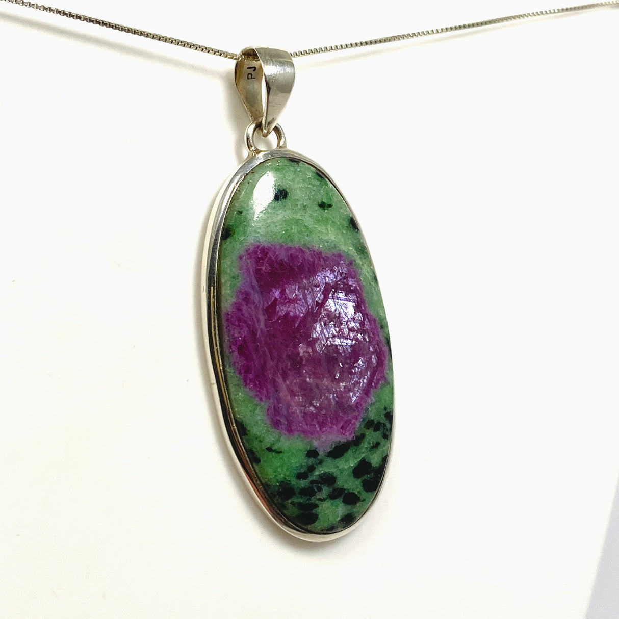 Ruby Zoisite Oval Cabochon Pendant PPGJ1217