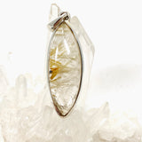 Rutilated Quartz Marquise Cabochon Pendant PPGJ837