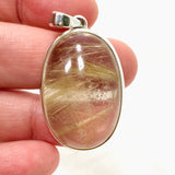 Rutilated Quartz Oval Cabochon Pendant PPGJ835