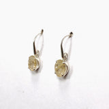 Rutilated Quartz Oval Faceted Earrings PEGJ199