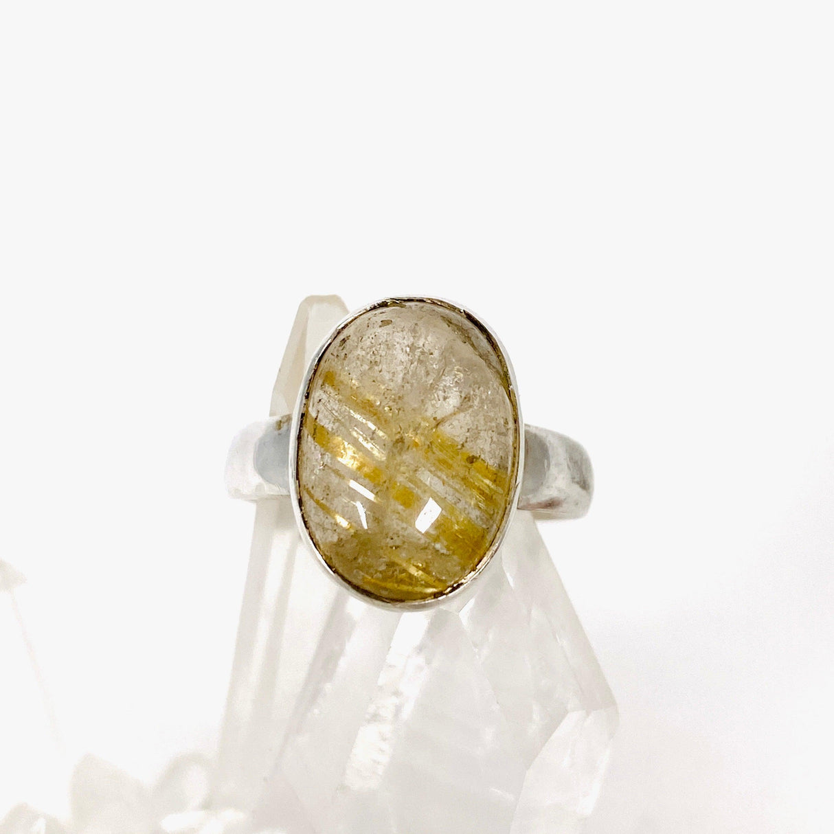 Rutilated Quartz Ring Sz 6 R5000RUT-6 - Nature's Magick