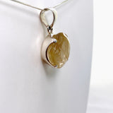 Rutilated Quartz Round Faceted Pendant PPGJ840