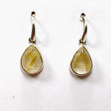 Rutilated Quartz Teardrop Cabochon Earrings PEGJ198