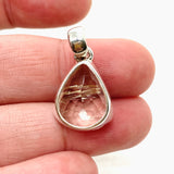 Rutilated Quartz Teardrop Faceted Pendant PPGJ841