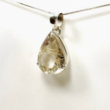 Rutilated Quartz Teardrop Faceted Pendant PPGJ841