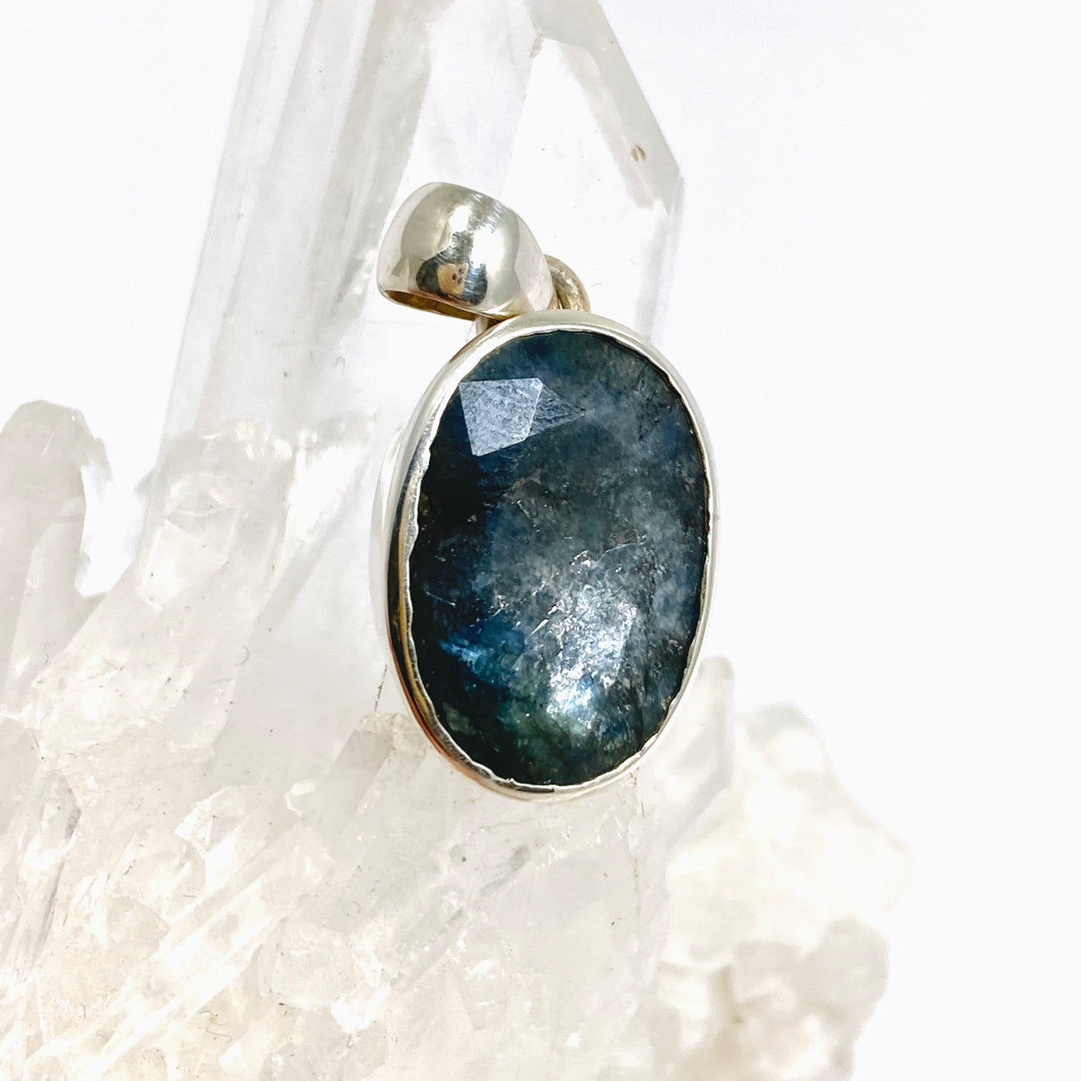 Sapphire Oval Faceted Pendant PPGJ1213