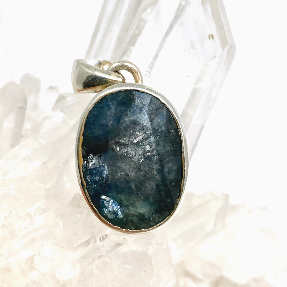 Sapphire Oval Faceted Pendant PPGJ1213