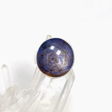 Sapphire Round Ring Size 8 KRGJ3177 - Nature's Magick