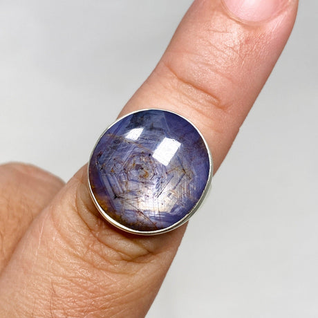 Sapphire Round Ring Size 8 KRGJ3177 - Nature's Magick