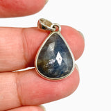 Sapphire Teardrop Faceted Pendant PPGJ1214