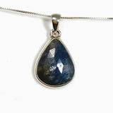 Sapphire Teardrop Faceted Pendant PPGJ1214