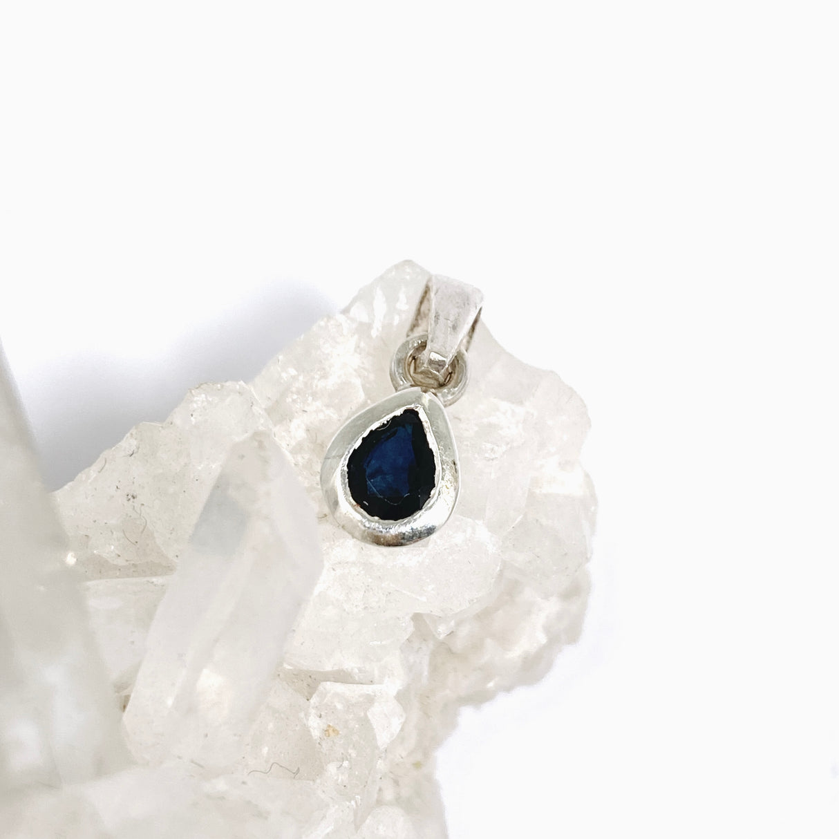 Sapphire Teardrop Faceted Pendant PPGJ1215